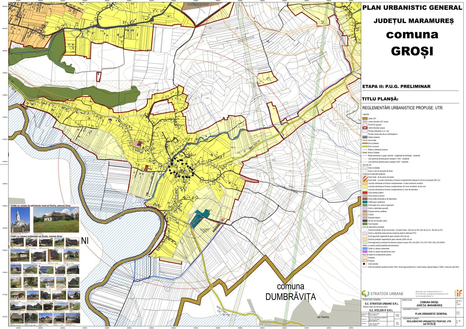 Reglementări urbanistice propuse – Ocoliș