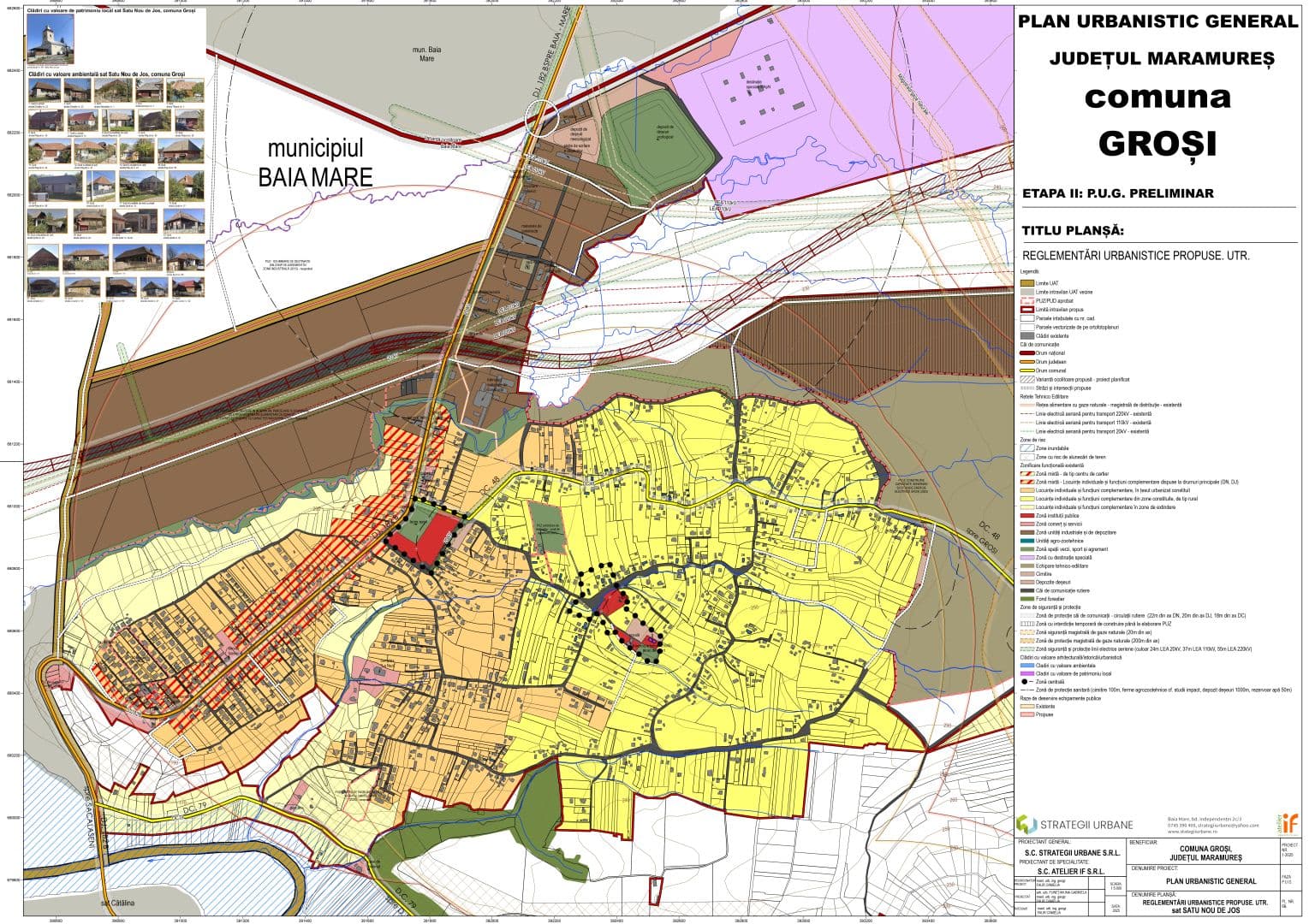 Reglementări urbanistice propuse – Satu Nou